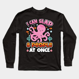 Adorable Funny Octopus Long Sleeve T-Shirt